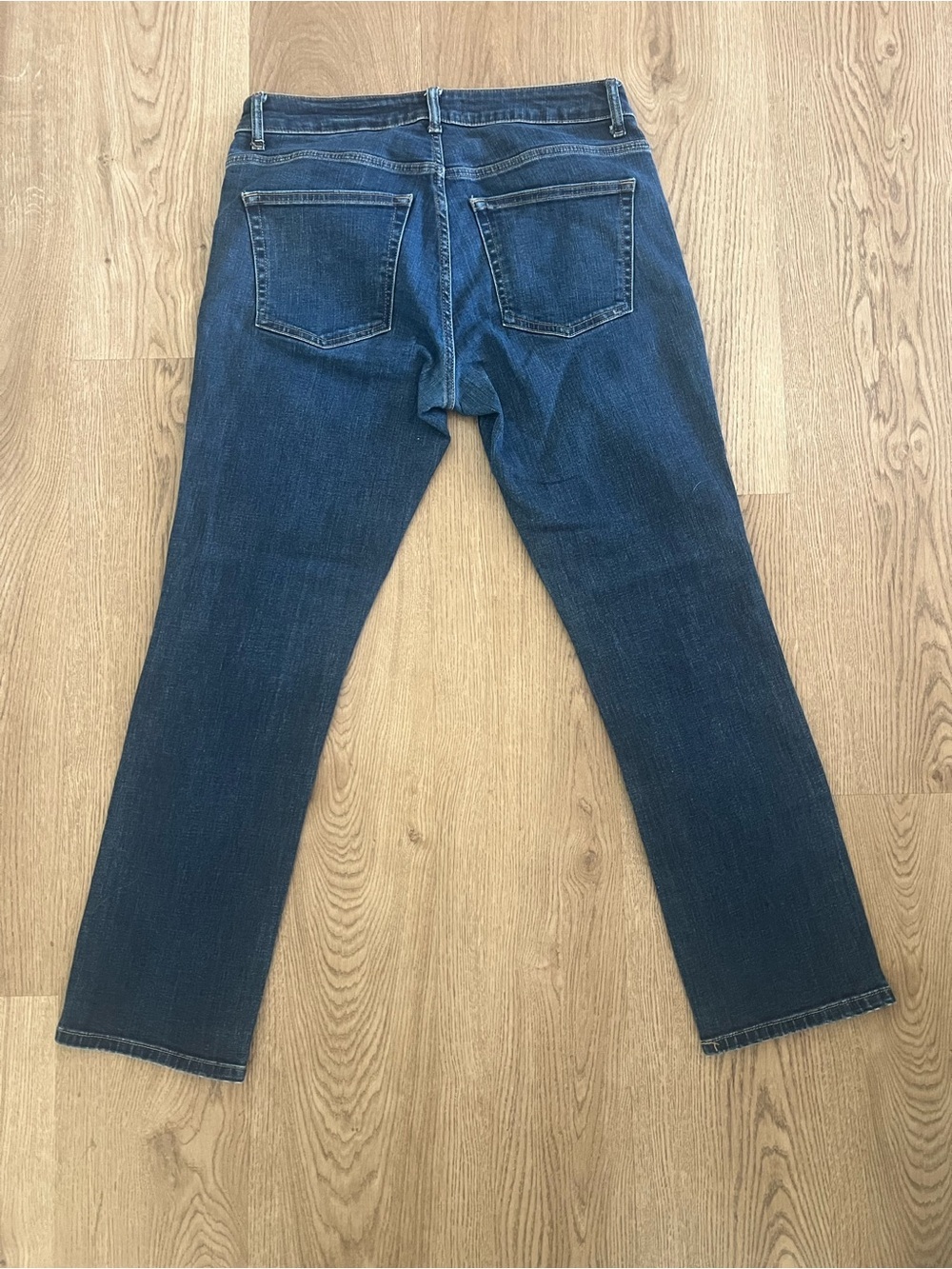 Warp+Weft Men’s Slim Fit Blue Dark Wash Denim Jeans 5-Pocket 31x30 - Picture 4 of 4